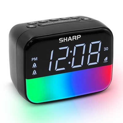 Multi-Color Bluetooth Alarm Clock with Sleep Sounds, RGB Night Light, Dual Al...