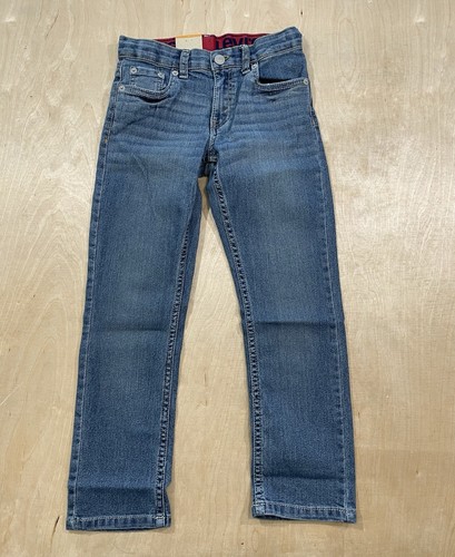 Levis 511 Denim Jeans Boys Size 7R Blue Slim Straight Leg Adjustable Waist