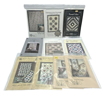 10 Quilt Pattern Lot Atkinson Thimbleberries BSR Design Stitch Connection +