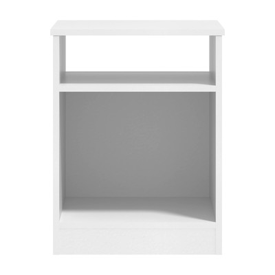 Mainstays Ardent Open Shelf Nightstand, White