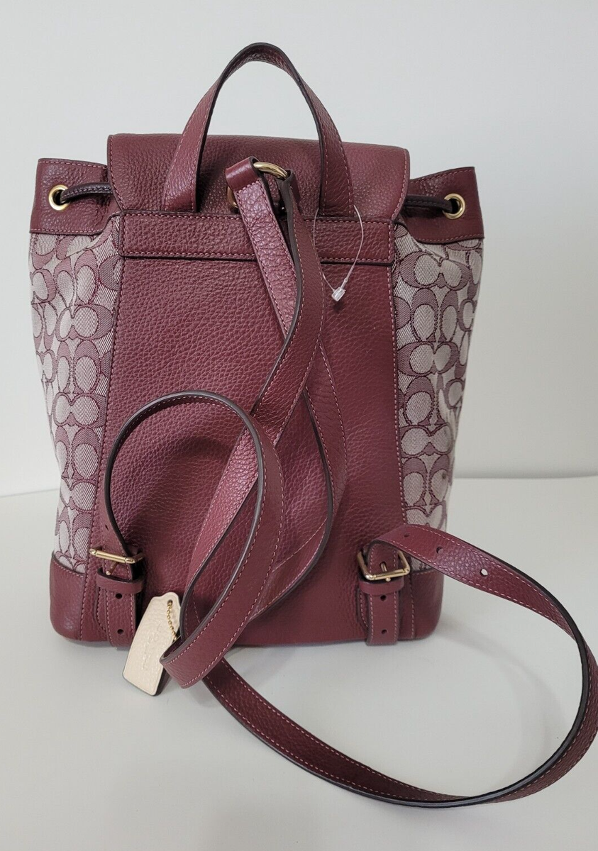Coach Dempsy Drawstring Backpack In Signature Jacquard With  display picture 1
