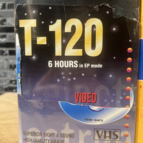 Blank VHS Video Tapes 6 Hour T-120 Lot of 7 High Grade Brand New Sealed Kodak - Picture 6 of 10