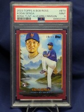 Kodai Senga /10 💎MINT 9💎SSP POP 2 🔥 2023 Topps X Bob Ross - Joy of Baseball