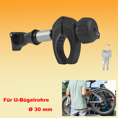 Rahmenhalter für Fahrradträger Radhalter 25cm abschließbar abnehmbar für E-Bikes