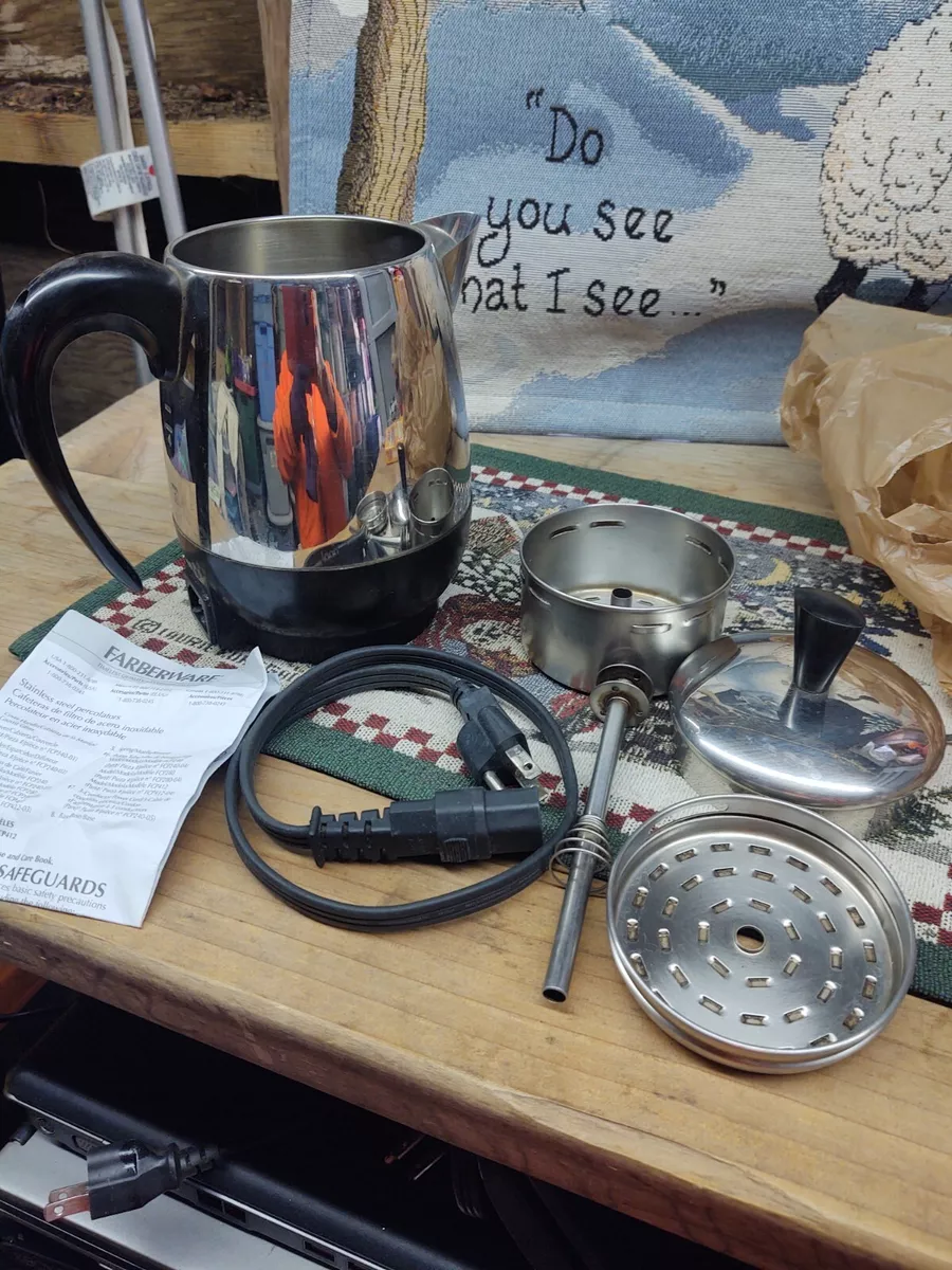 4 cup stainless top steel coffee maker