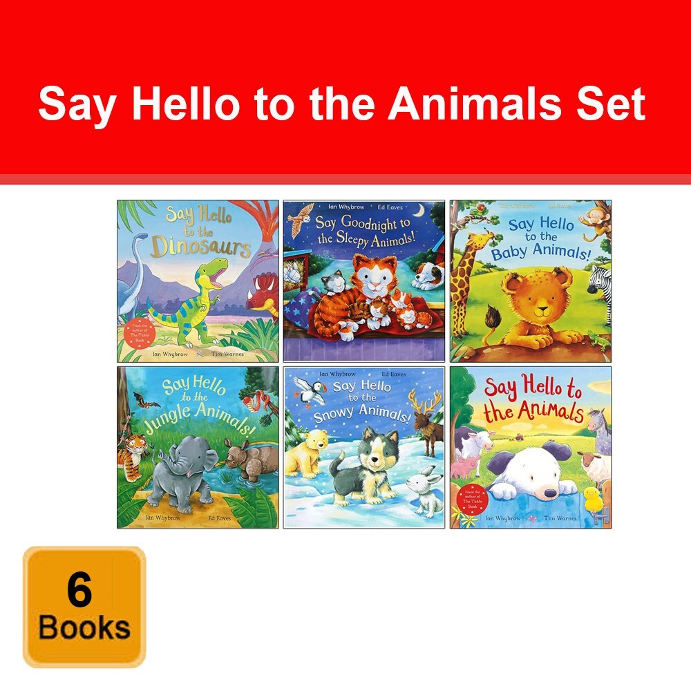 Say Hello To The Animals 6 Books Children Collection Set by Ian Whybrow NEW Pack