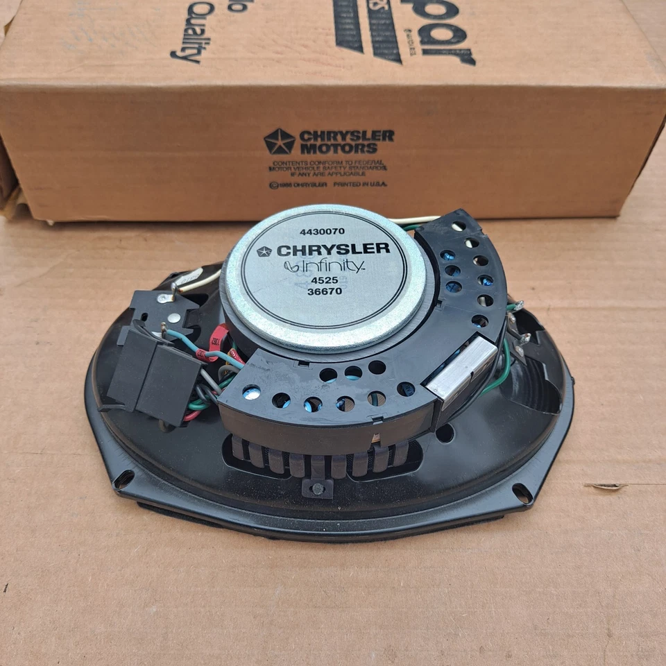 1988-1991 Chrysler New Yorker Dodge Dynasty NOS MoPar 6 WAY REAR SPEAKER - Image 2 of 3