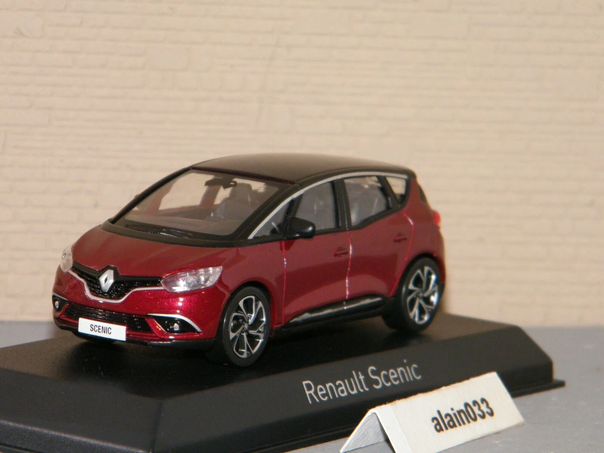 Voiture miniature Renault Scénic électrique blanche 1/43 - Collection