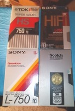 Beta Video tapes New Blank X3  Scotch Head Cleaning Video Tape. Sony- TDK L750