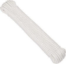 Nylon Rope Braided 100 X 3/16 Low Stretch High Strength Multi Utility Cord