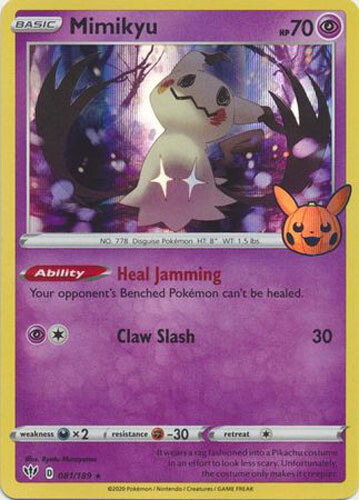 Pokemon Card - Trick or Trade BOOster Promo 081/189 - MIMIKYU