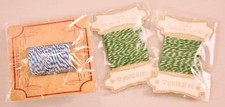 lot of 3 colored twines blue  green brand in packages total 49 yards