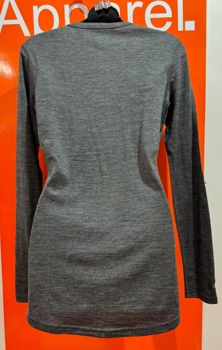 Iso Baa Women's Merino Crew Top, Grey, Size Medium, New With Tag