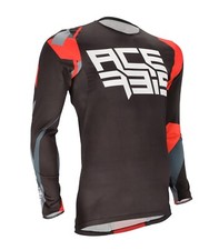 maglia motocross Acerbis X-Flex taglia L rosso / nero moto cross enduro mtb