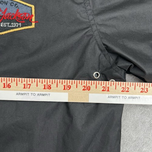 Barrett Jackson Jacket Men M Black Collector Car Auction Embroidered Windbreaker - Picture 6 of 11
