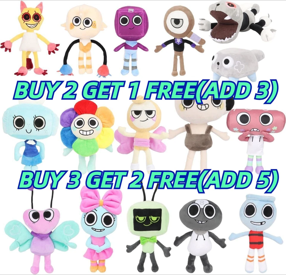 Dandy's World Scraps Goob Game Plush Anime Figure Doll Cartoon Toy Fluffy TOY