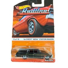 Hot Wheels 1964 Chevy Nova Station Wagon Heritage Redline CFN65 NRFP Black 2015