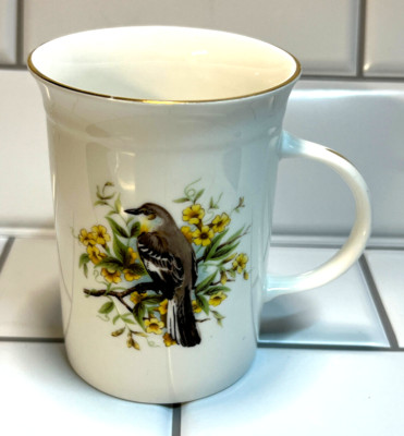 Royal Worcester Spode ''Hammersley Birds'' Bone China England (C) Mockingbird Mug