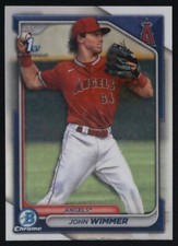 2024 Bowman John Wimmer #BCP-78 BASEBALL Los Angeles Angels 1ST Chrome Prospects