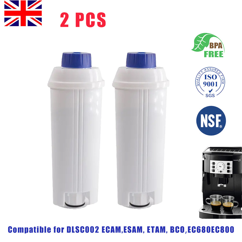 2PK Water Filter For DeLonghi Dinamica ECAM