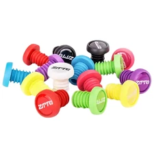 Silicone Handlebar End Plugs Rubber Bar Cap Grip Mountain Bike Road Bicycle Ztto