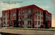 Antique Postcard Valparaiso University Indiana Altruria Hall