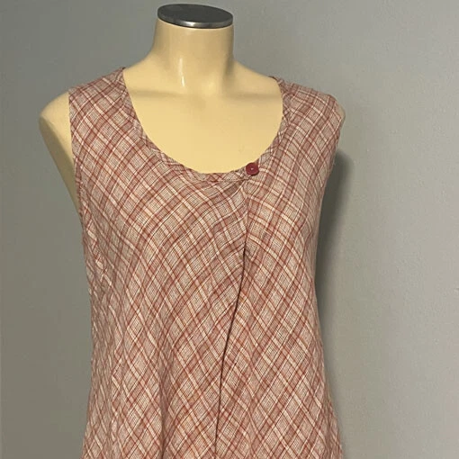 LINO ~ Top túnica sin mangas de lino Lagenlook talla M Foto 3 de 4