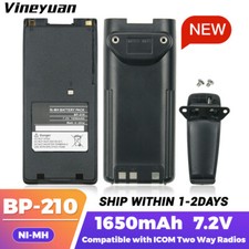 Battery For BP-209N BP-210N BP-222N ICOM IC-A6 IC-A24 IC-V8 IC-V82 IC-U82 Radio