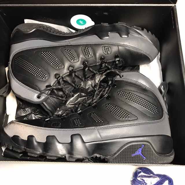 retro 9 black concord boots