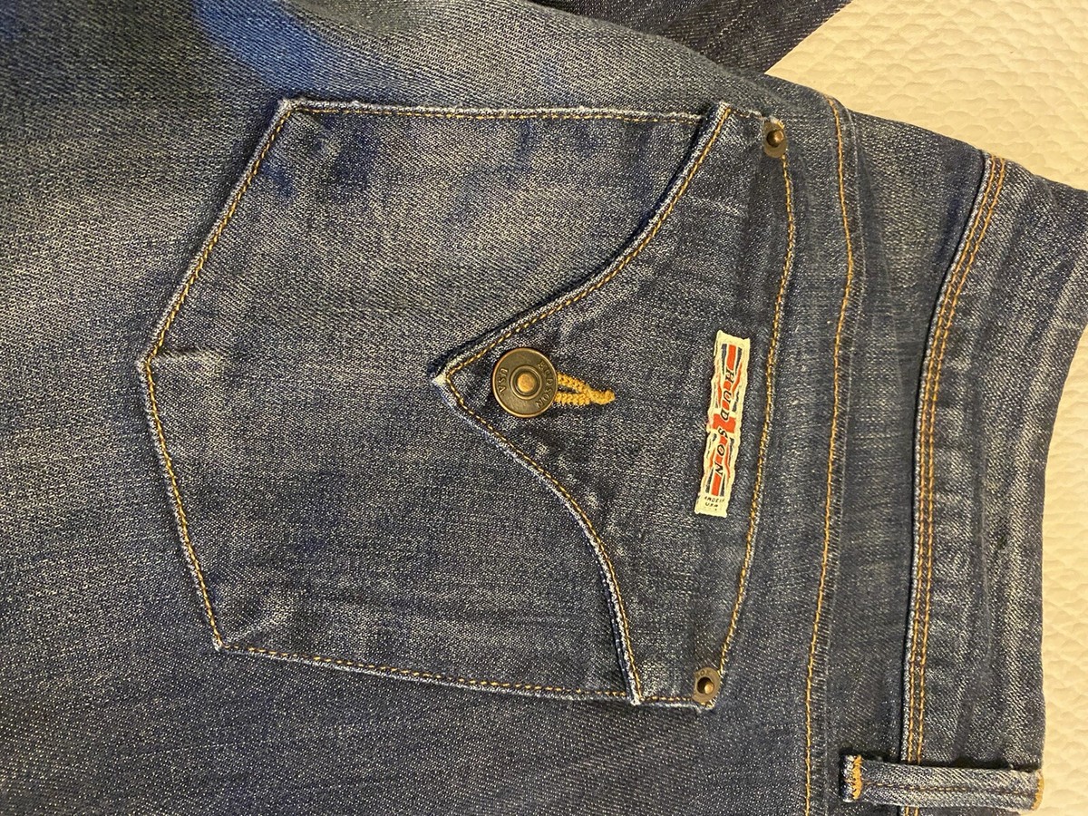 Jeans Femme Hudson Collin Skinny - Effet Vieilli Et Détruit - Taille 27 X 29 - Occasion Très Bon état