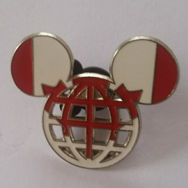 Canada Canadian Flag Epcot Mickey Head Shape Splendid Walt Disney Pin