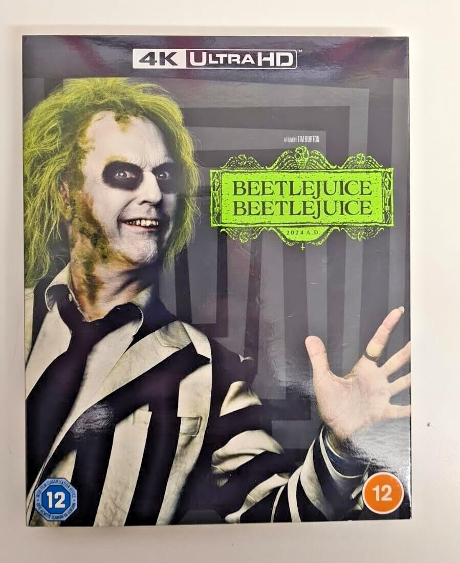 4K UHD BLU-RAY  BEETLEJUICE BEETLEJUICE      BRANDNEW SEALED UK STOCK