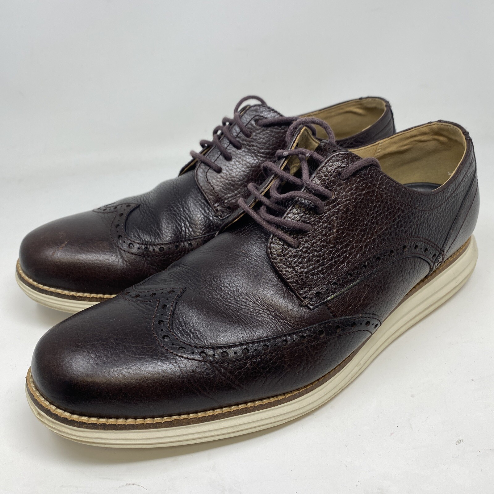 SAOLA Oxford Cole Haan Original Grand OS ala corta in pelle marrone da uomo 12 M