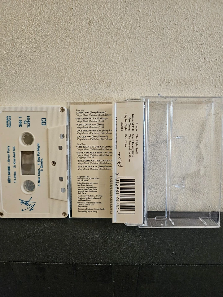 BRYAN FERRY Bete Noire 1987 CASSETTE TAPE ROXY MUSIC SINGER SOLO POP ROCK - Image 2 of 4