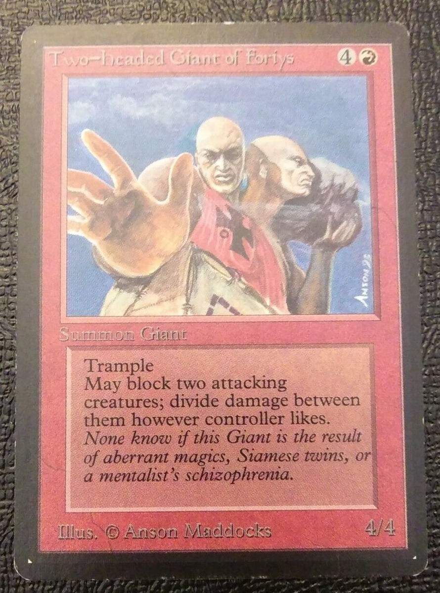 Magic The Gathering - Beta - Two-headed Giant of Foriys - Original