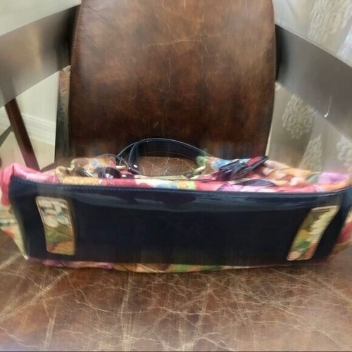NEW Sharif blue floral design satchel bag - Picture 5 of 6