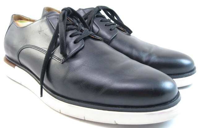 SAOLA Allen Edmonds "CARSON" Uomo Pelle IBRIDO STRINGATO Derby 12 D Nero (444N)