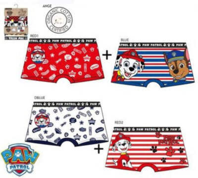 Nickelodeon Paw Patrol Slip 2er Pack Boxer Boxershorts Unterwäsche Unterhosen