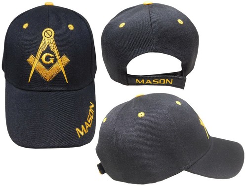 Gold Masonic Lodge Ball Cap Hat RUF 