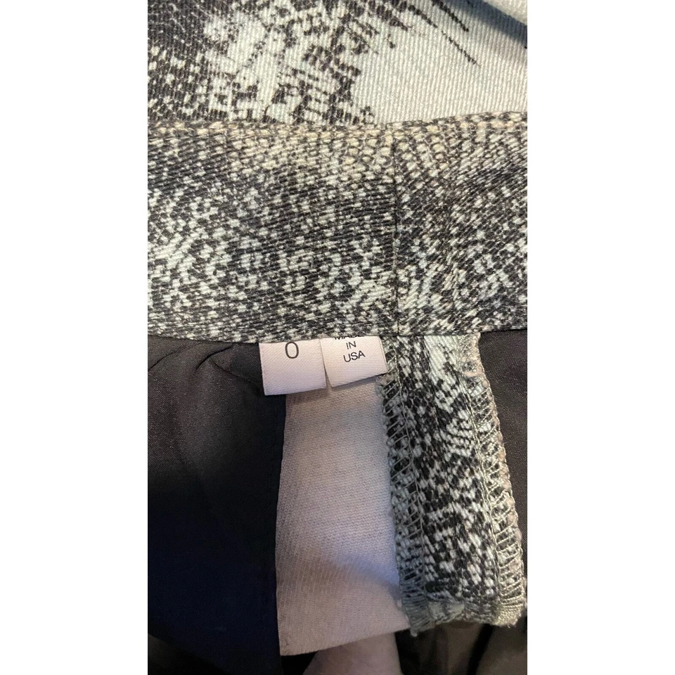 Pantalones Cortos Derek Lam 10 Crosby Verde Negro Estampado Puños Talla: 0 Foto 4 de 4