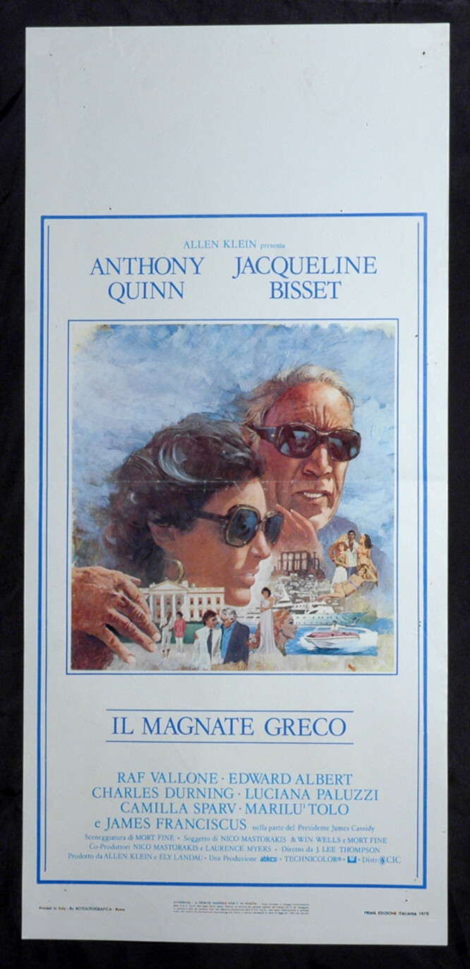Locandina originale film Il magnate greco (1978) - Regia di J. Lee Thompson