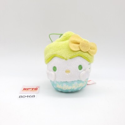 Hello Kitty Green Cupcake B468 Hello Kitty Eikoh Sanrio 2019 Plush 3'' Doll Japan