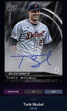 25 Topps Bunt DIGITAL VIP Black Signature Tarik Skubal