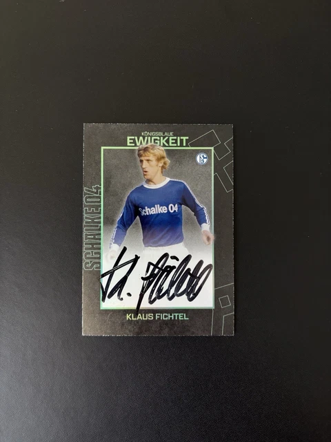 Ultimate Dropz FC Schalke 04 Klaus Fichtel Grün /50 On Card Auto Legenden