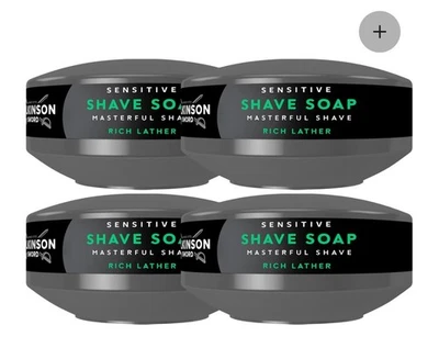 Wilkinson Sword shaving soap for sensitive skin Ideal for men's toiletry 4 pack
