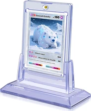 1Pcs Magnetic Card Holders for Trading Card, Baseball Card Protectors with 1 Sta