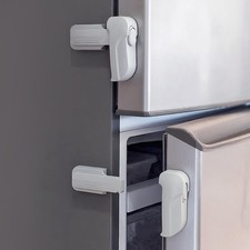 2 Pack Dual Mode Fridge Locks, Upgraded Child Proof Refrigerator Lock with St...