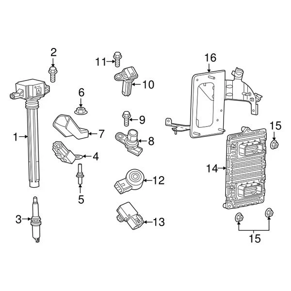For Ram ProMaster City 2015-2022 Ram 68242286AB Direct Ignition Coil - Image 2 of 3