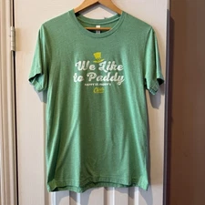 Raising Cane's Crew T Shirt Mens Women Medium Green St. Patrick’s Day Tee
