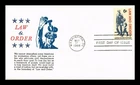 DR JIM STAMPS US COVER LAW AND ORDER FIRST DAY ISSUE SCOTT 1343